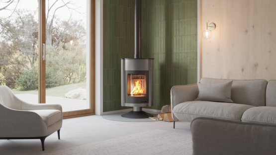 HS FLAMINGO Krbová kamna MASTERFLAMME ® Grande II, šedá