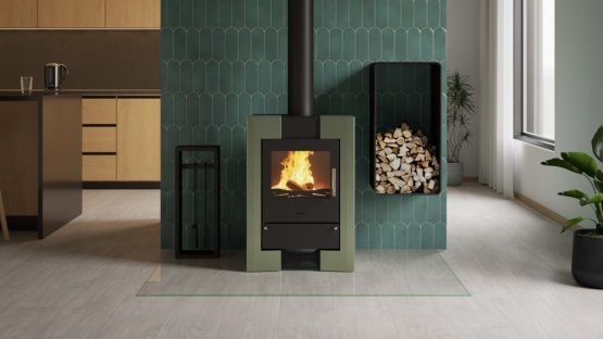 HS FLAMINGO Krbová kamna FLAMINGO ® ESPO II olivová