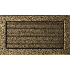 Krbová mřížka 17x30 BASIC staré zlato s žaluzií