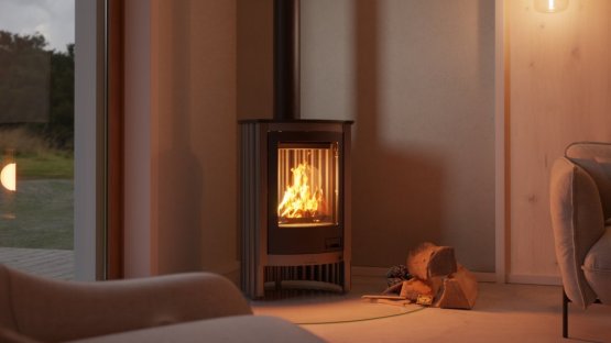 HS FLAMINGO Krbová kamna MASTERFLAMME ® Piccolo I, šedá