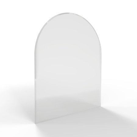 Sklo pod kamna - FLAMINGO Oblouk 1000x1200 mm, fazeta / R500 / 6 mm