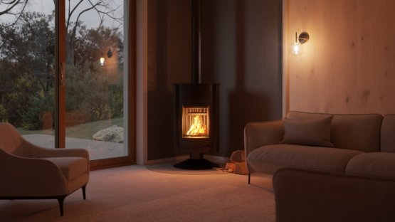 HS FLAMINGO Krbová kamna MASTERFLAMME ® Grande II, černá