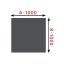 HS FLAMINGO Sklo pod kamna - Čtverec 1000x1000mm / 8mm