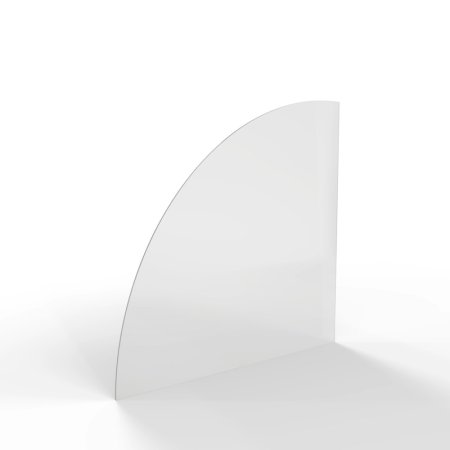 HS FLAMINGO Sklo pod kamna - Výseč 1000x1000 mm / 6 mm