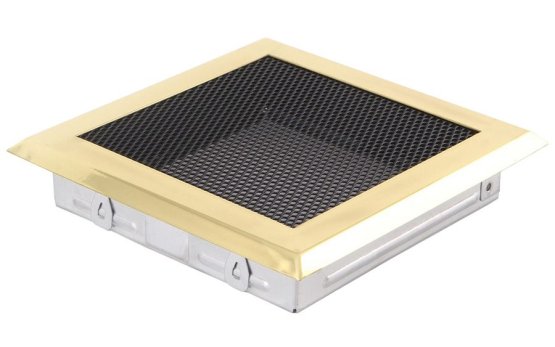 Krbová mřížka 16x16 cm, mosaz