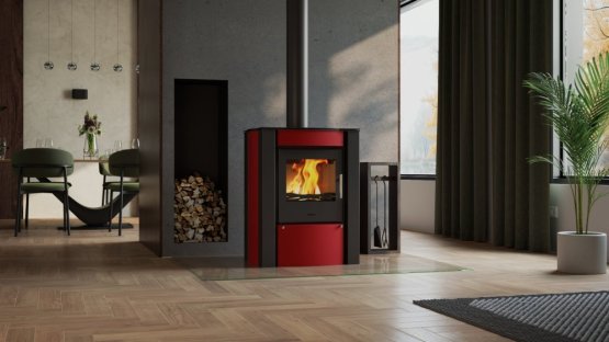 HS FLAMINGO Krbová kamna FLAMINGO ® AMOS červená