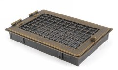 Krbová mřížka STYLOVÁ 21x32 cm, zlatá patina