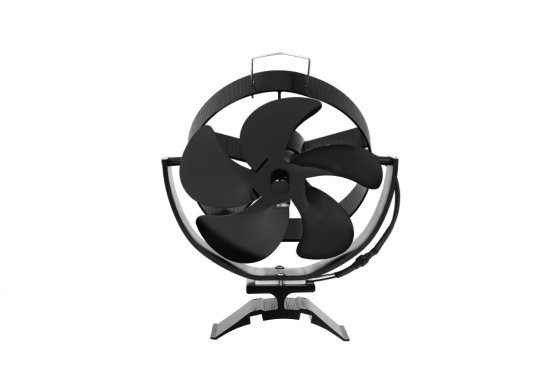 Ventilátor na kouřovod FLAMINGO pětilopatkový magnetický, naklápěcí, černý