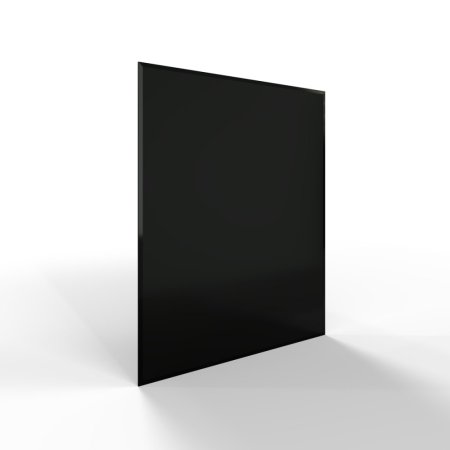 Sklo pod kamna - FLAMINGO Obdelník 850x1000 mm, černé, fazeta / 6 mm