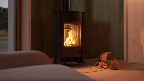 HS FLAMINGO Krbová kamna MASTERFLAMME ® Medie I, černá