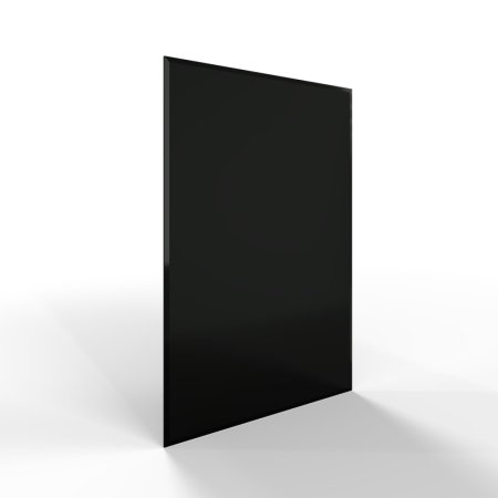 Sklo pod kamna - FLAMINGO Obdelník 700x1000 mm, černé, fazeta / 6 mm