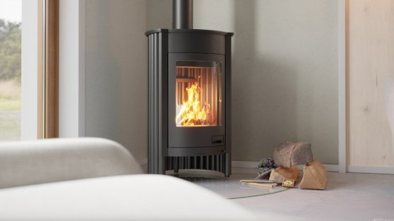 HS FLAMINGO Krbová kamna MASTERFLAMME ® Medie I, černá