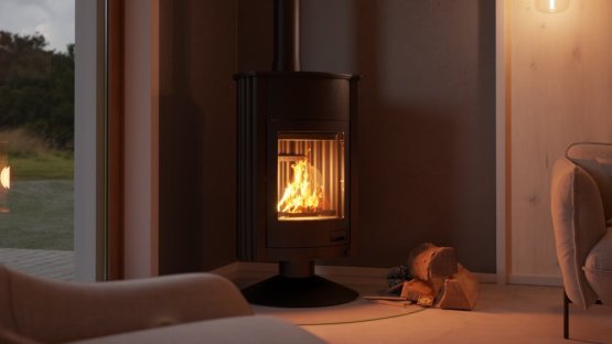 HS FLAMINGO Krbová kamna MASTERFLAMME ® Grande II, černá