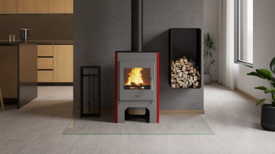 HS FLAMINGO Krbová kamna FLAMINGO ® ESPO III červená