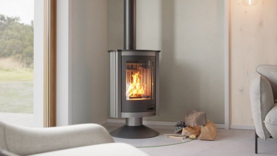 HS FLAMINGO Krbová kamna MASTERFLAMME ® Piccolo II, šedá