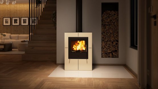 HS FLAMINGO Krbová kamna FLAMINGO ® EVENES krémová