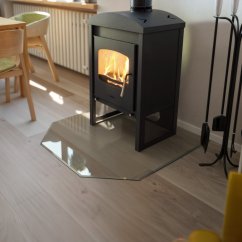 Sklo pod kamna - FLAMINGO Šestihran 1000x1000 mm, fazeta / 6 mm