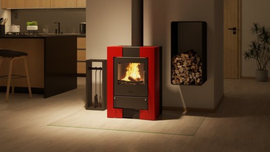 HS FLAMINGO Krbová kamna FLAMINGO ® ESPO II červená