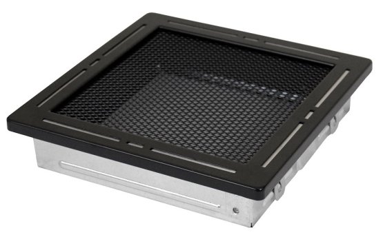 Krbová mřížka 16x16 cm, TREND černý mat