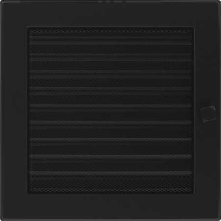 Krbová mřížka 22x22 BASIC černá s žaluzií