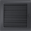 Krbová mřížka 22x22 BASIC grafitová s žaluzií