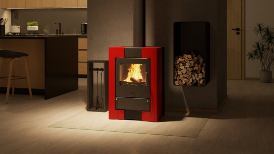 HS FLAMINGO Krbová kamna FLAMINGO ® ESPO II červená