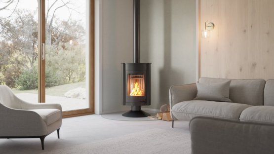 HS FLAMINGO Krbová kamna MASTERFLAMME ® Medie II, černá
