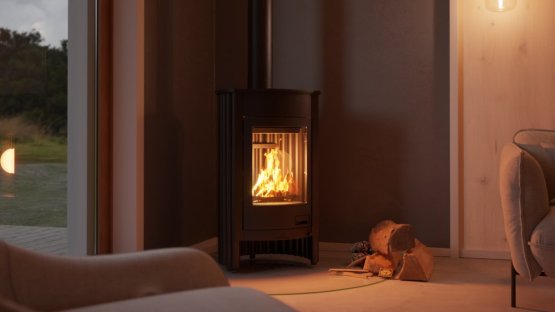 HS FLAMINGO Krbová kamna MASTERFLAMME ® Medie I, černá