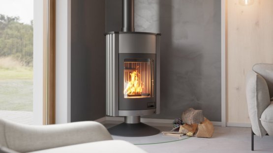 HS FLAMINGO Krbová kamna MASTERFLAMME ® Grande II, šedá