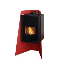 HS FLAMINGO Krbová kamna FLAMINGO DELUXE ® ISLAND, červená