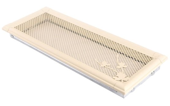 Krbová mřížka 16x45 cm, RETRO slonová kost