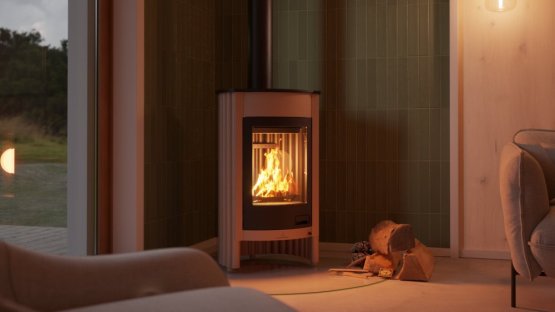 HS FLAMINGO Krbová kamna MASTERFLAMME ® Medie I, krémová