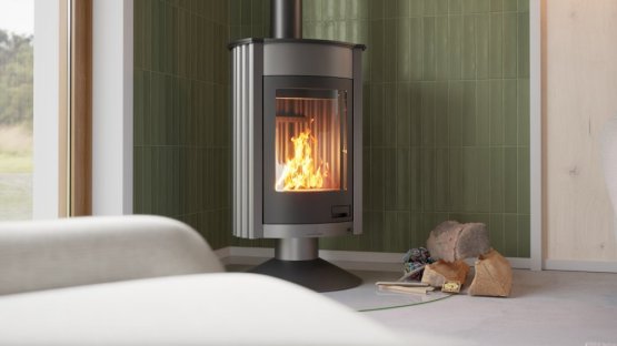 HS FLAMINGO Krbová kamna MASTERFLAMME ® Medie II, šedá