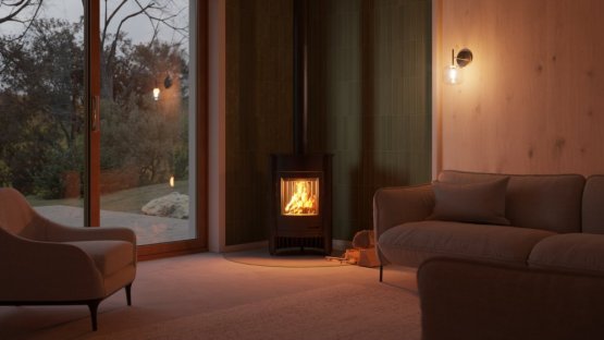 HS FLAMINGO Krbová kamna MASTERFLAMME ® Piccolo I, černá