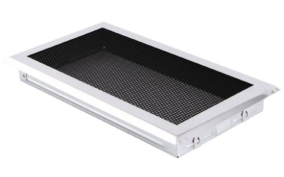 Krbová mřížka 16x32 cm, chrom