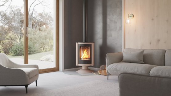 HS FLAMINGO Krbová kamna MASTERFLAMME ® Piccolo II, krémová