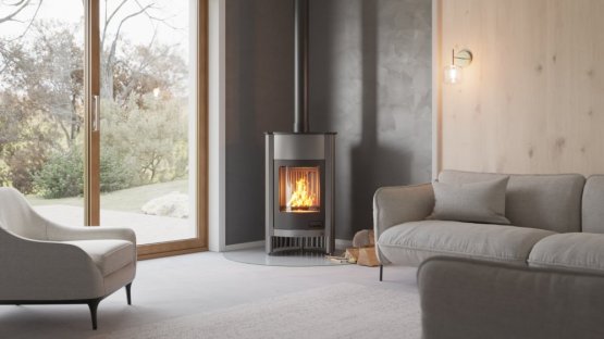 HS FLAMINGO Krbová kamna MASTERFLAMME ® Grande I, šedá