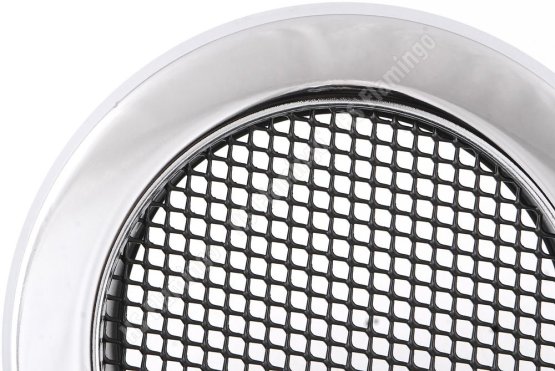 Krbová mřížka KULATÁ 100 mm chrom