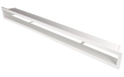 Krbová mřížka OTEVŘENÁ 100x6 cm, bílá