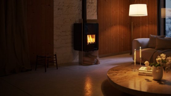 HS FLAMINGO Krbová kamna FLAMINGO DELUXE ® PULAU, krémová