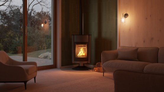 HS FLAMINGO Krbová kamna MASTERFLAMME ® Grande II, šedá