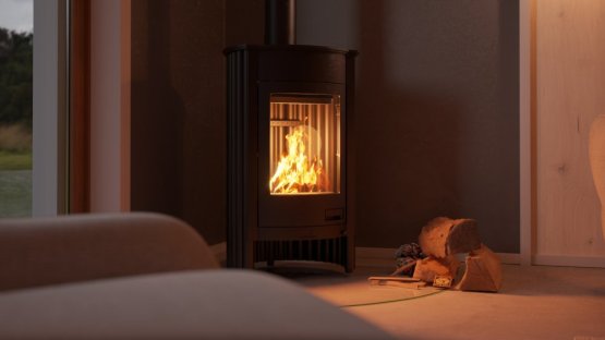 HS FLAMINGO Krbová kamna MASTERFLAMME ® Medie I, černá