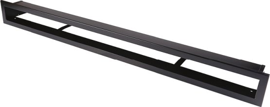 Krbová mřížka OTEVŘENÁ 80x6 cm, černý mat