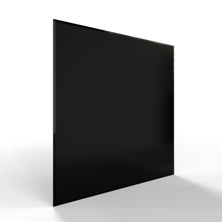 Sklo pod kamna - FLAMINGO Čtverec 1200x1200 mm, černé, fazeta / 6 mm