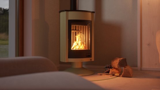 HS FLAMINGO Krbová kamna MASTERFLAMME ® Medie II, olivová