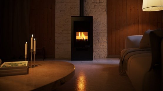 HS FLAMINGO Krbová kamna FLAMINGO DELUXE ® SINGA, černá