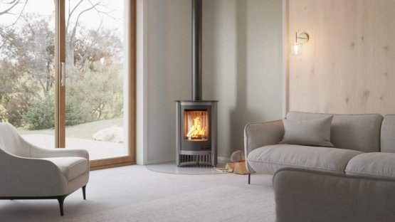 HS FLAMINGO Krbová kamna MASTERFLAMME ® Piccolo I, šedá