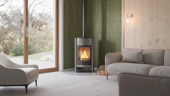 HS FLAMINGO Krbová kamna MASTERFLAMME ® Grande I, šedá