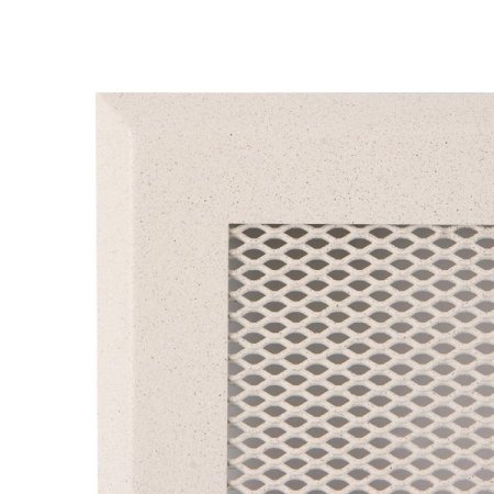 Krbová mřížka 16x16 cm, krémový brokát s žaluzií