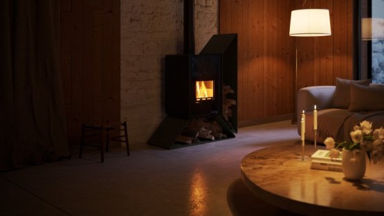 HS FLAMINGO Krbová kamna FLAMINGO DELUXE ® KAMPA pravá, olivová